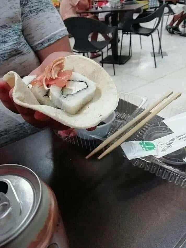 Taco de sushi